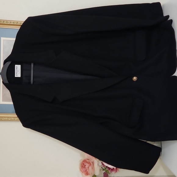 100% Wool Blazer Vintage Royal Button Alfred Dunnner Luxury Office Elegant - Picture 10 of 10